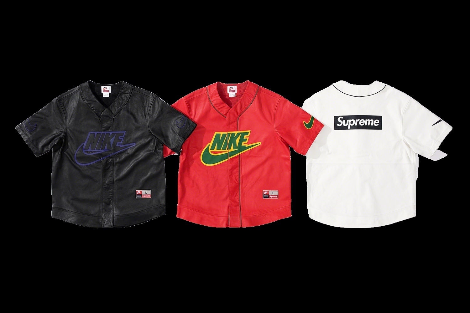 Supreme®/Nike® Leather Baseball Jersey